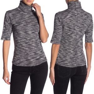 Free People Space Dyed Turtleneck Tee
